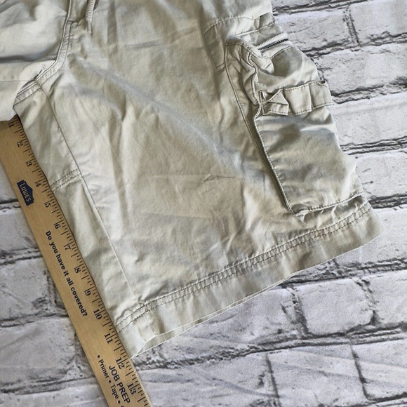 Mossimo Supply Co Shorts Mens 30 Khaki 11" Cargo Vintage Drawstring Military - Picture 6 of 9